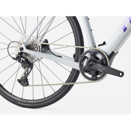 Vélo course électrique TREK DOMANE + ALR5 gris