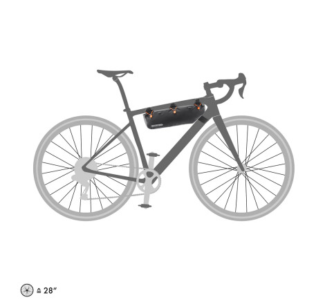 Bikepacking top tube bag Ortlieb Frame Pack