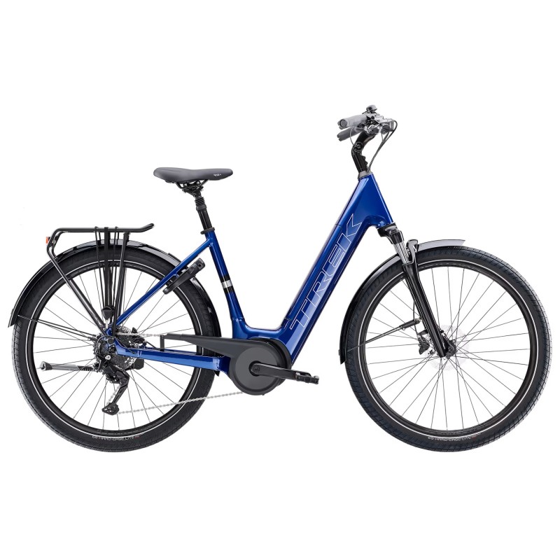 vélo électrique Trek Verve+3 lowstep bleu