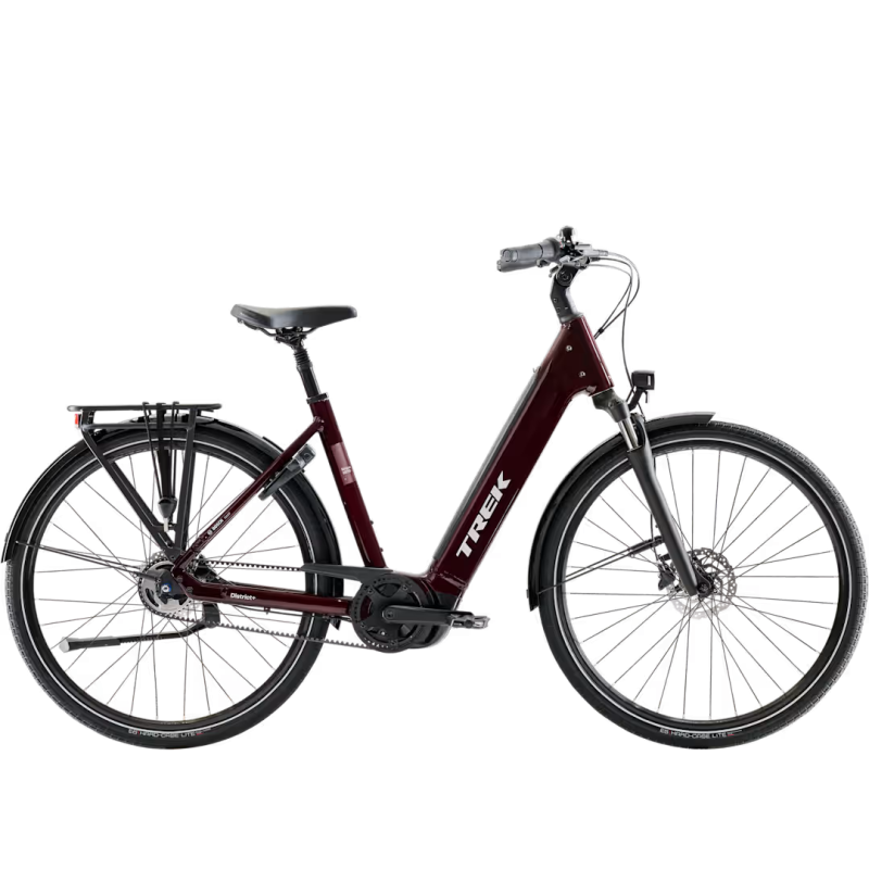 vélo électrique Trek District+4 Nexus courroie