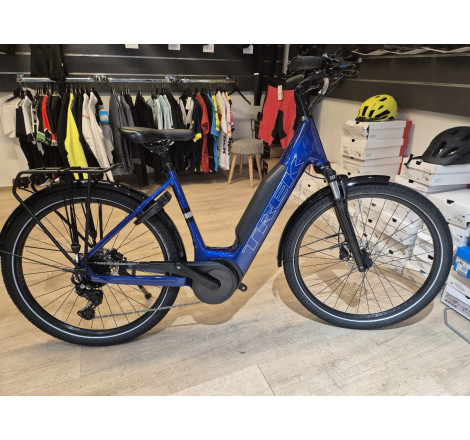 vélo électrique Trek Verve+3 lowstep bleu