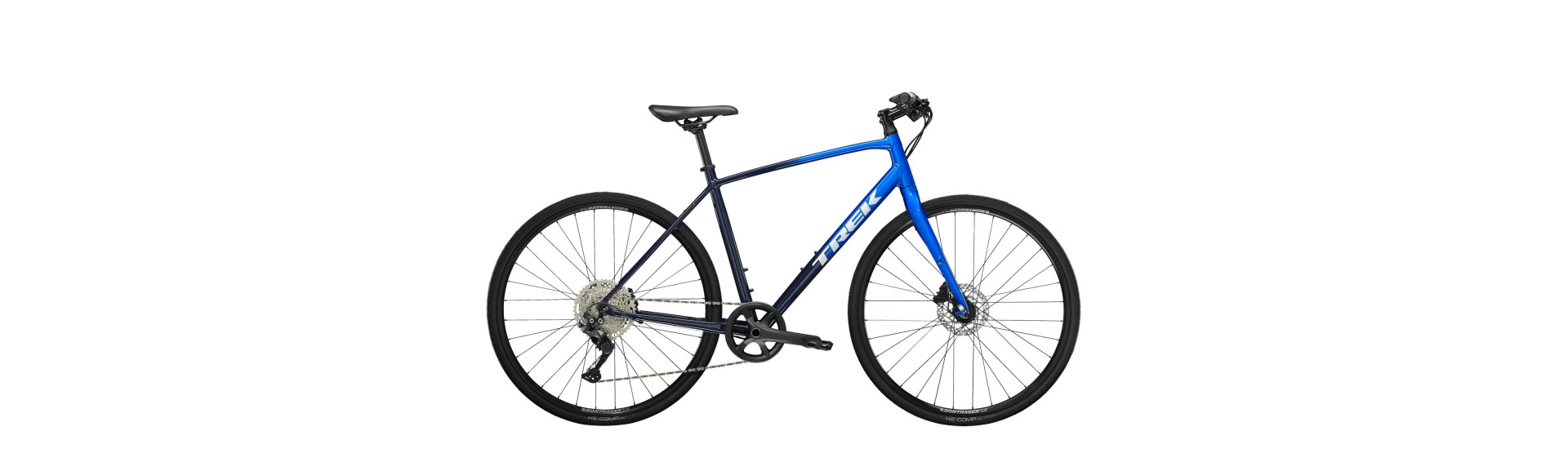 vélo fitness Trek FX cadre dame et homme équipé